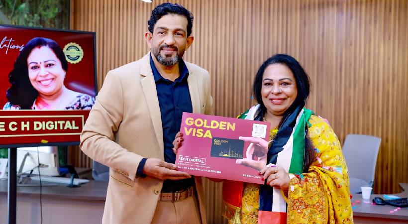 Shobhana George gets UAE Golden Visa