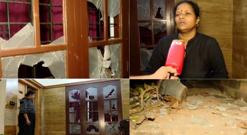Attack on journalist's Jisha's house in Aluva