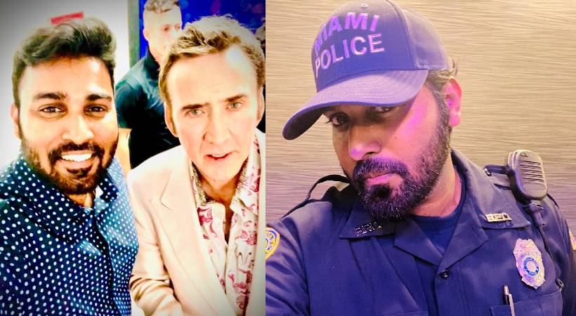 Trivandrum native Akhil as a police officer in Will Smith's Bad Boys