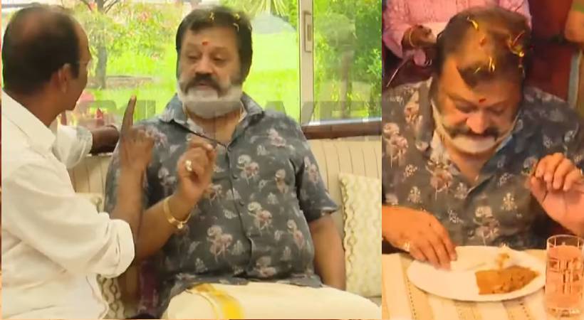Suresh Gopi visited PV Gangadharan's house