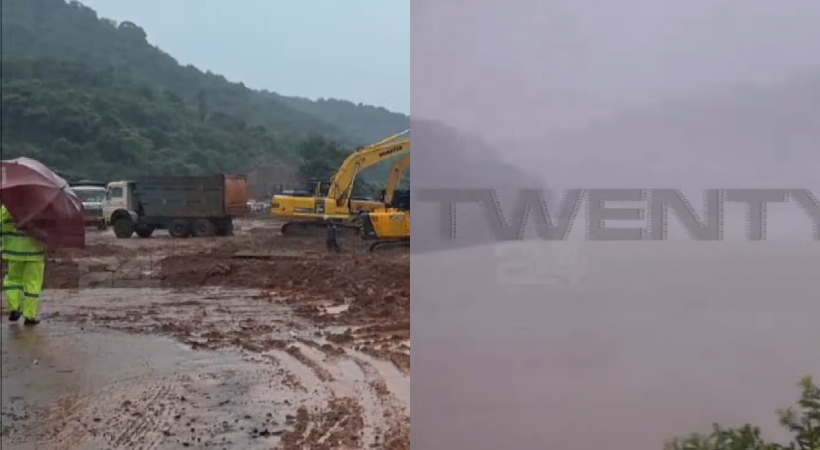 heavy rain in shirur navy team searching for arjun's lorry