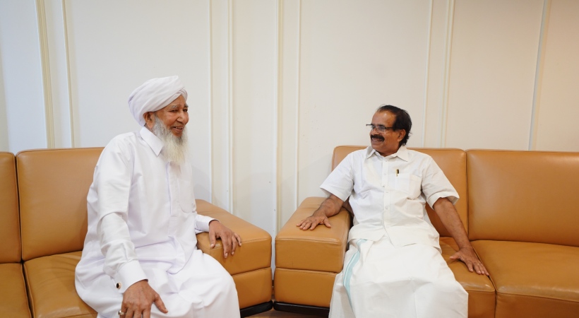 George Kurien visited Kanthapuram A. P. Aboobacker Musliyar