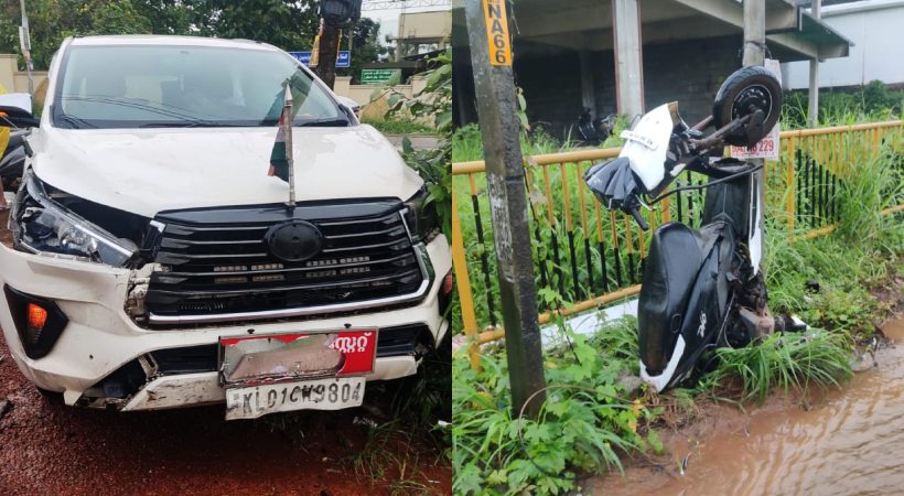 Minister Veena George's vehicle met with an accident in Malappuram