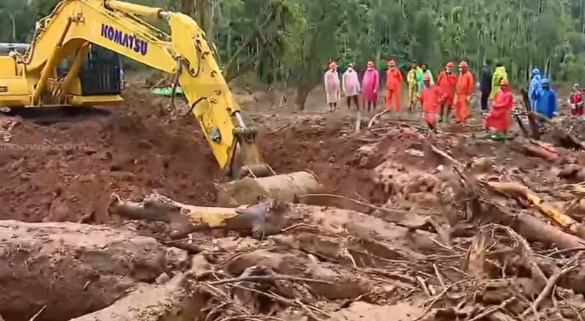 wayanad landslide thermal imaging search updates