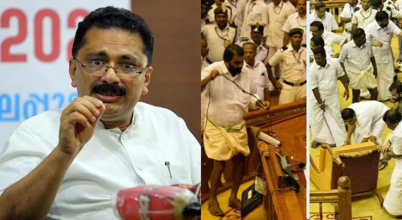 kt jaleel on Kerala Assembly fracas