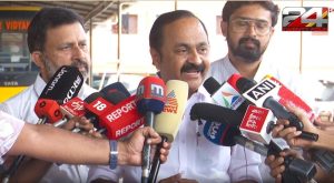 v d satheesan replay to P V anvar allegations related to ADGP ajith kumar