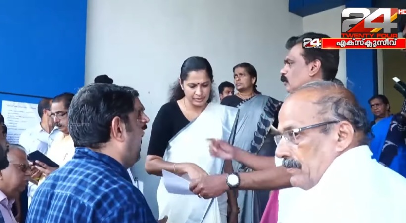 controversy in dealings with Kannur district panchayat and private company