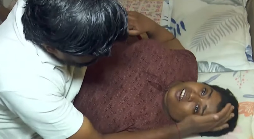 sakthivel seeks help for his wife's operation