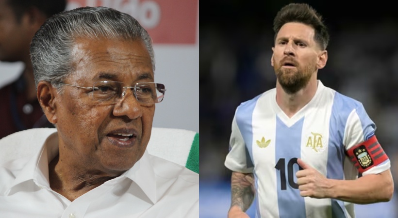 CM Pinarayi vijayan fb post on argentina football team to kerala