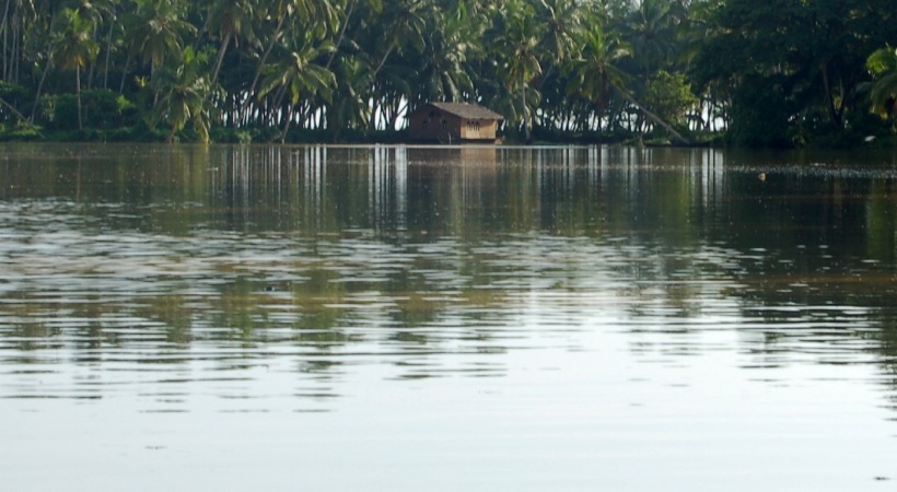 orange alert in karamana river