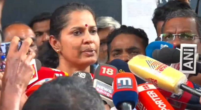 P P divya reaction after returning from jail in Naveen Babu death case
