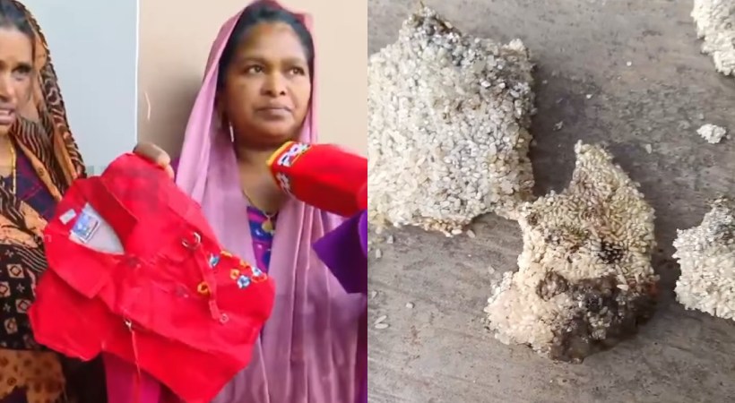 Distributed rotten rice and dirty clothes to wayanad landslide victims