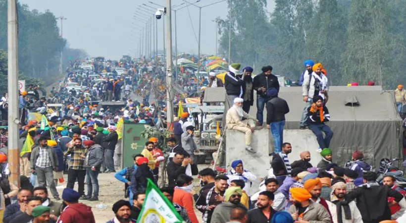 Farmers hold tractor march in Haryana