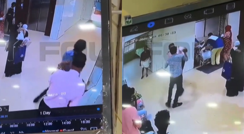 security attacked in kannur district hospital