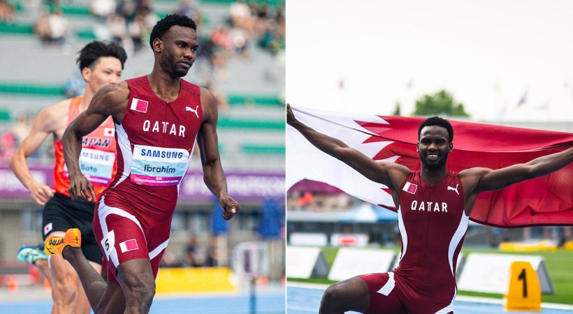 Qatar wins gold in the 400-meter race at the Asian Championship