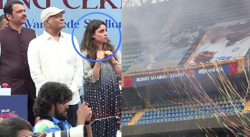 Ritika Sajdeh gets emotional during Rohit stand Inauguration
