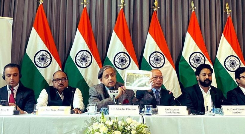 shashi tharoor columbia pahalgam terror attack