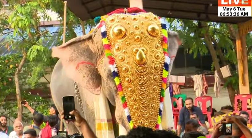 thrissur pooram today thechikottukavu ramachandran
