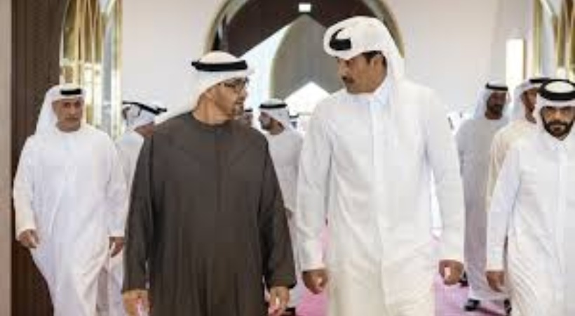 UAE President Sheikh Mohammed bin Zayed Al Nahyan arrives in Qatar