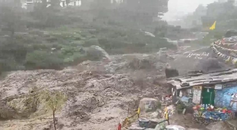 heavy rain in north indian himachal pradesh flood
