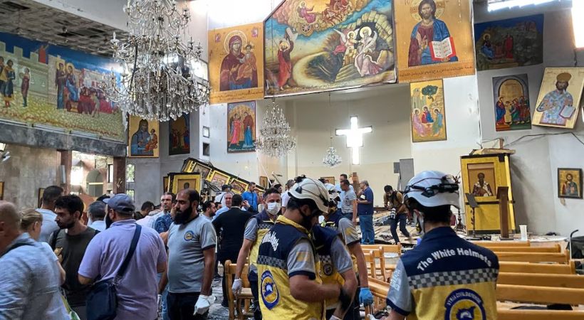 15 killed in suicide bombing at Damascus church