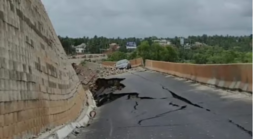 Controversy over NHAI chairman's failure to visit damaged roads despite visiting Kerala