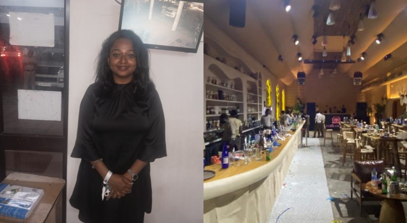 woman attacked man during DJ party in kochi