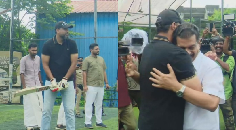 yusuf pathan in nilambur for election campaign for pv anvar