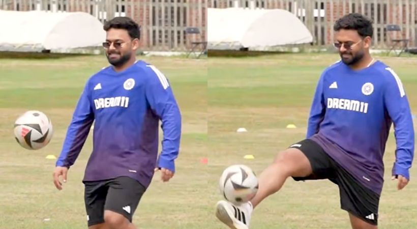 Rishabh Pant Football skill