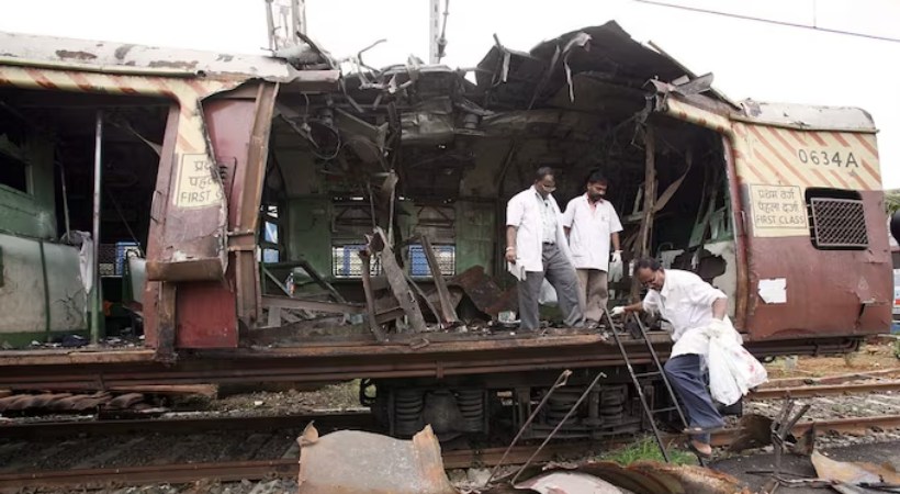 train blast