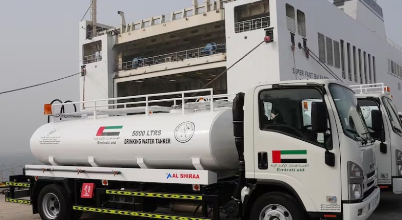 UAE aid ship Khalifa carrying aid for Gaza