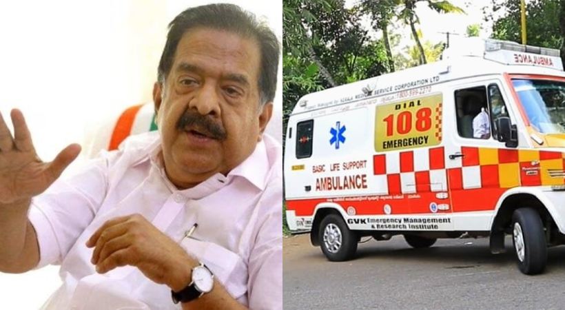 ramesh chennithala release documents of 108 ambulance corruption