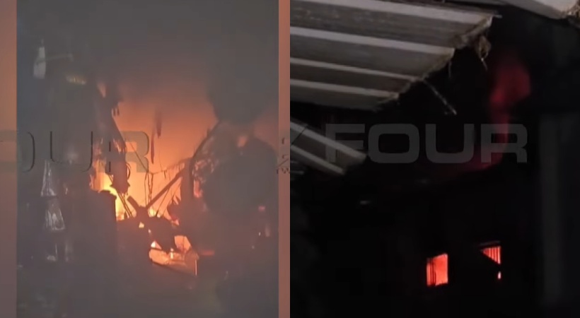 fire accident at kilimanoor shop