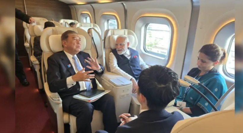 PM Modi Rides Bullet Train With Japanese PM Shigeru Ishiba in Tokyo