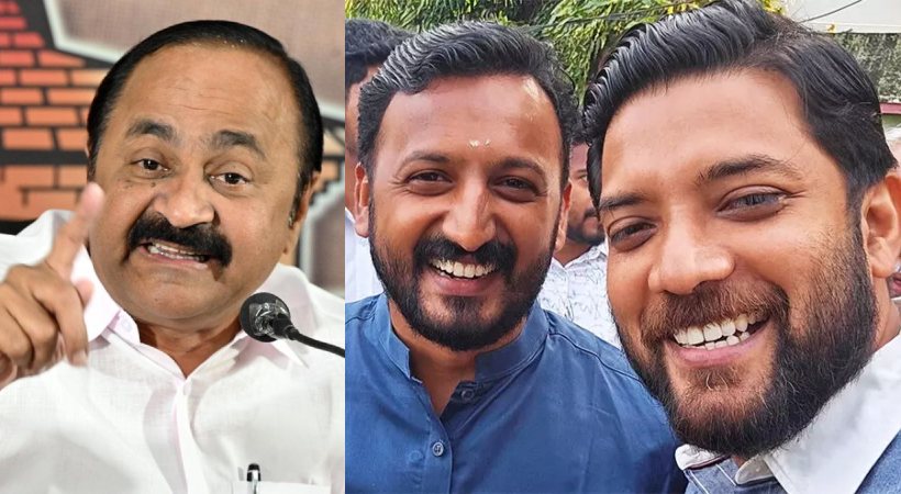 criticism against vd satheesan over allegation against rahul mamkootathil