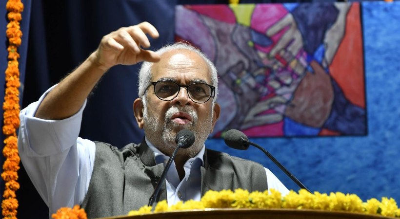 B Sudarshan Reddy files nomination for VP polls