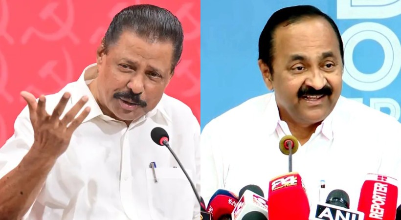 mv govindan slams vd satheesan on rahul mamkoottathil issue