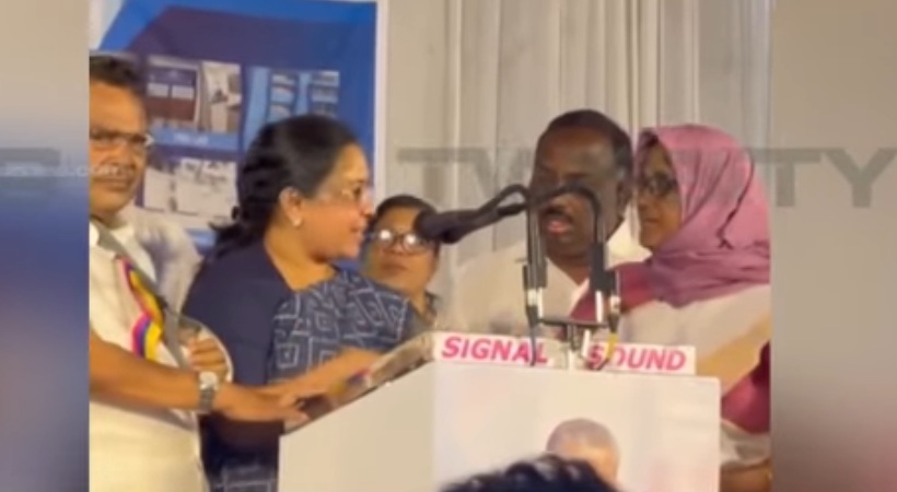 clash between Minister Veena George and Manjeri Municipality Chairperson