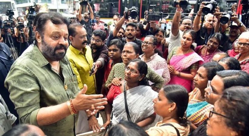 allegation against suresh gopi amid vote chori protests