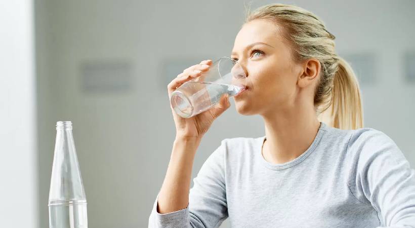 drinking water